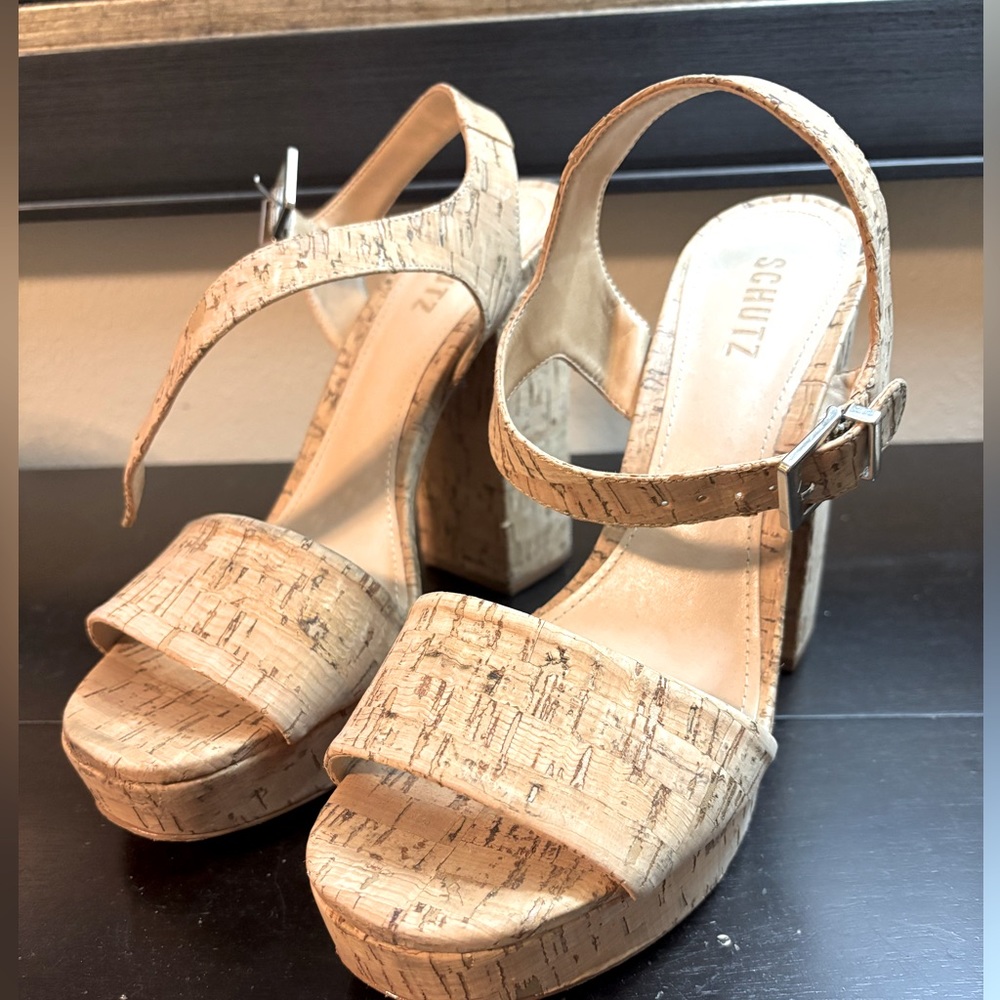 Schutz Cork Heels